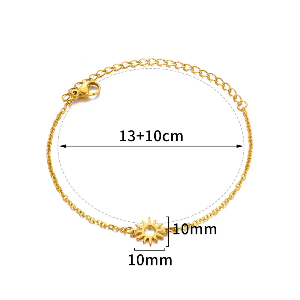 Women's Gold Pearl Anklet – Stainless Steel Summer Beach Ankle Bracelet