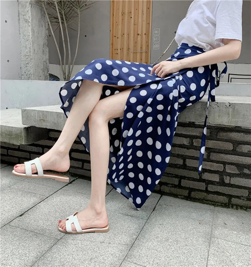 Floral Print Maxi Skirt | Bohemian High Waist Wrap Skirt for Women