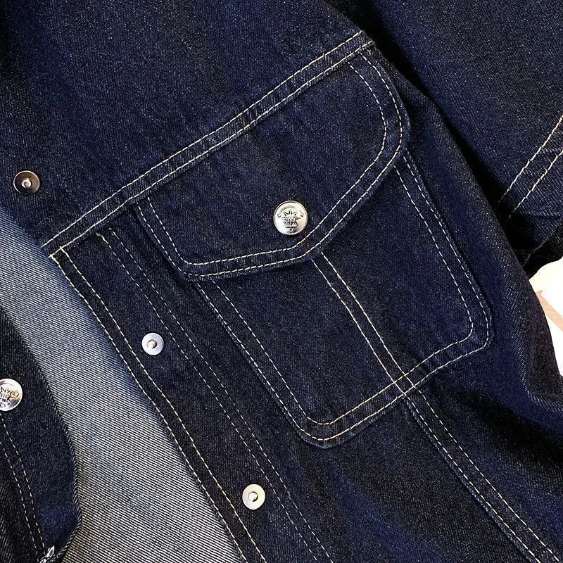 Short Sleeve Denim Jacket – Cropped Vintage Streetwear