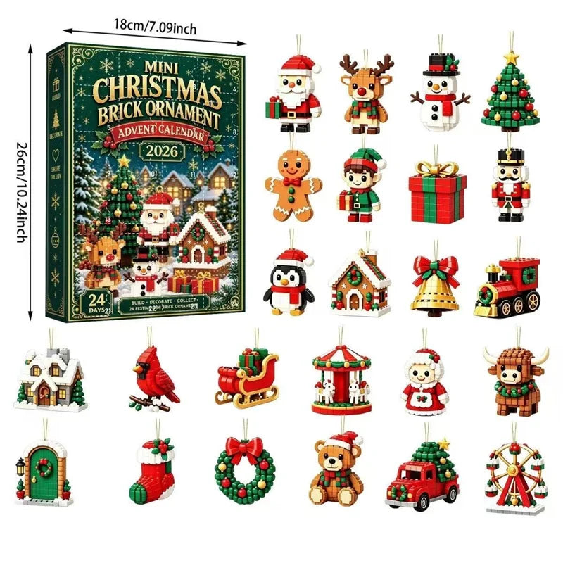Christmas Ornament Advent Calendar – 24 Mini Tree Decorations