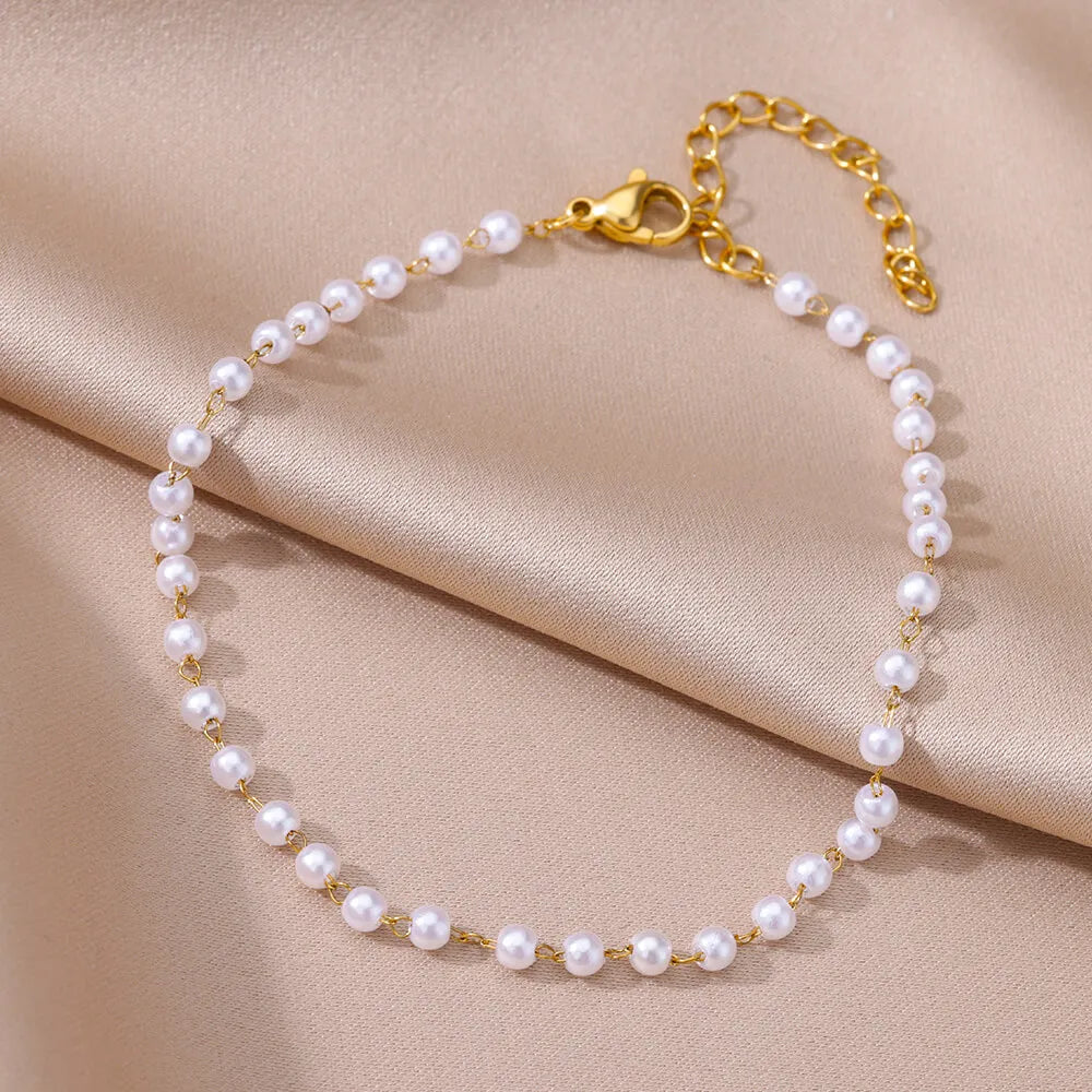 Women's Stainless Steel Ankle Chain – Classic Summer Anklet