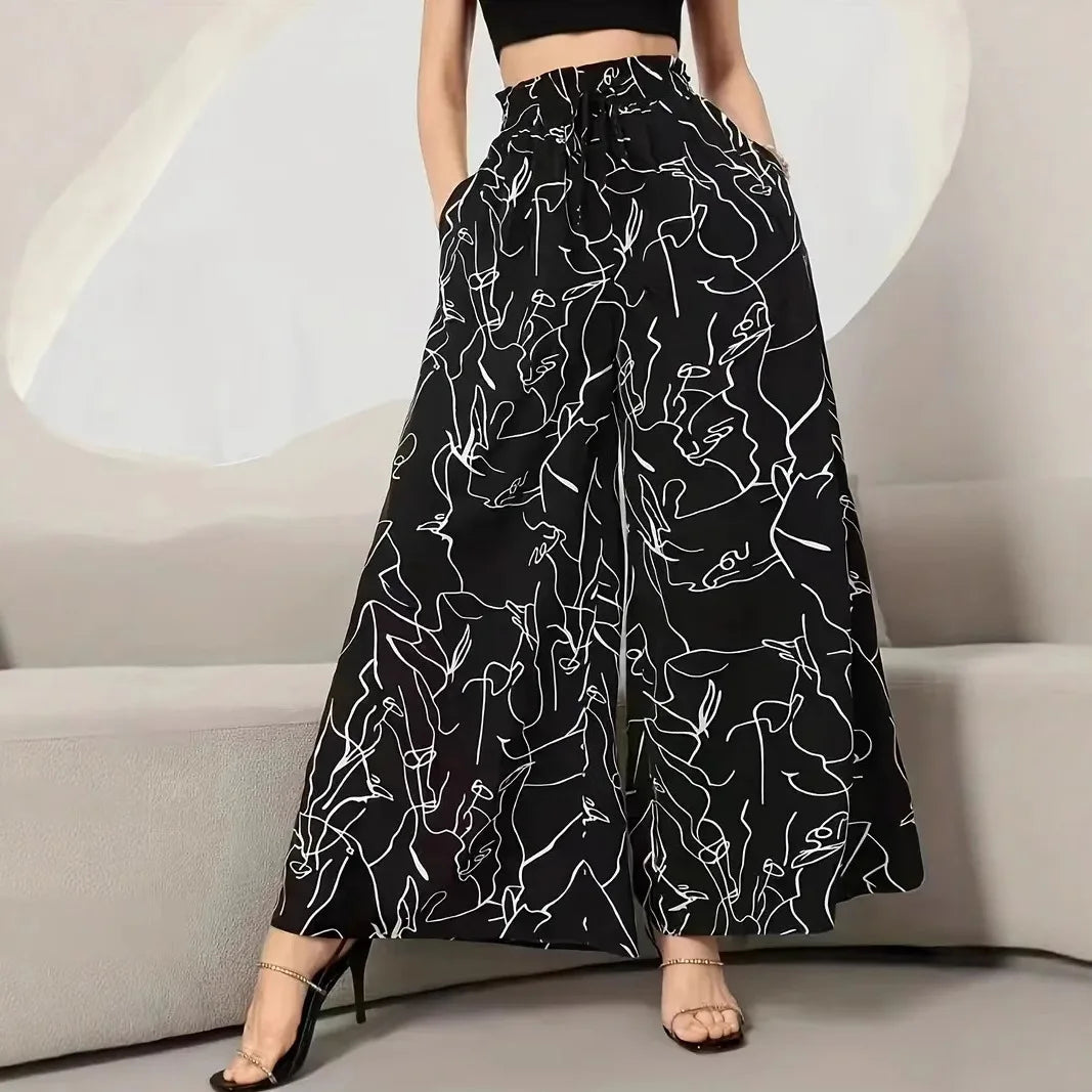 Waist-Cinching Maxi Skirt | Asymmetric High Waist Loose Skirt for Women