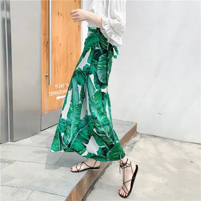 Floral Print Maxi Skirt | Bohemian High Waist Wrap Skirt for Women
