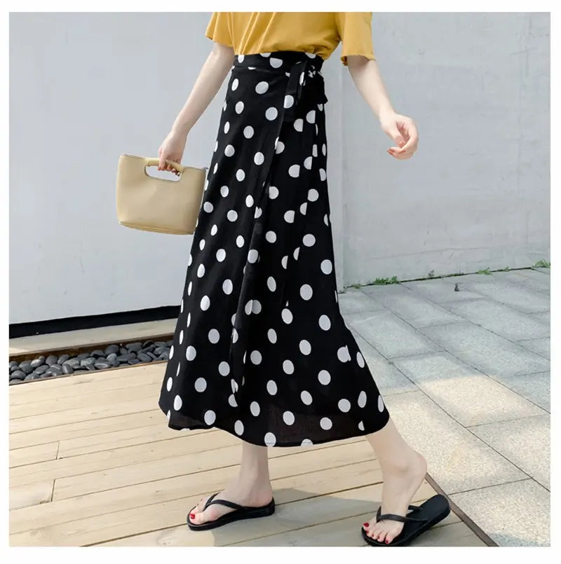 Floral Print Maxi Skirt | Bohemian High Waist Wrap Skirt for Women
