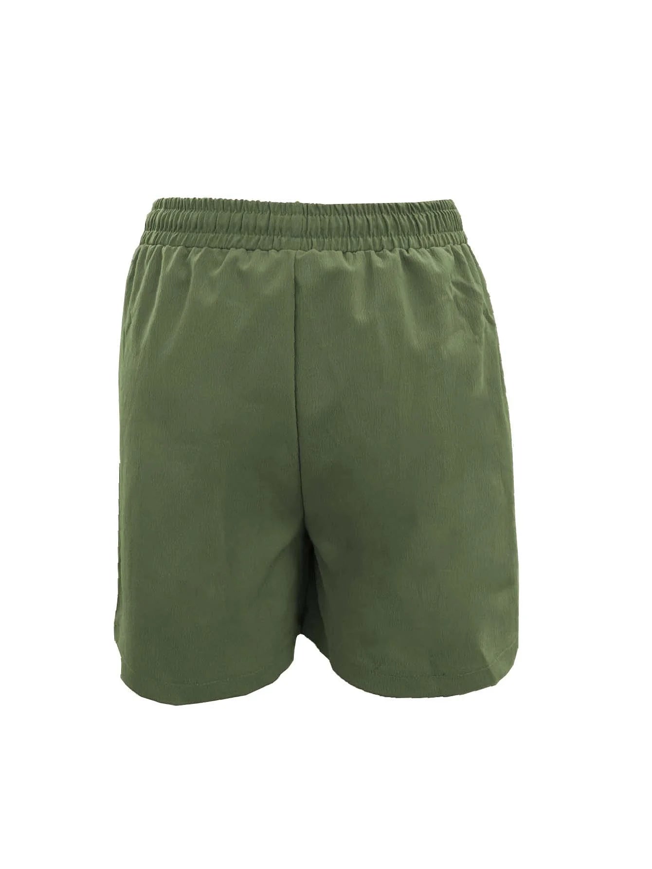 Women's High Waist Casual Shorts – Loose Fit with Pockets