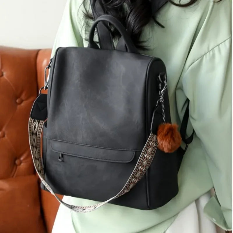 Womens Purse pu Leather Backpack Purse for Women Fashion Backpack Ladies Designer Ladies Shoulder Bags for Travel College Work