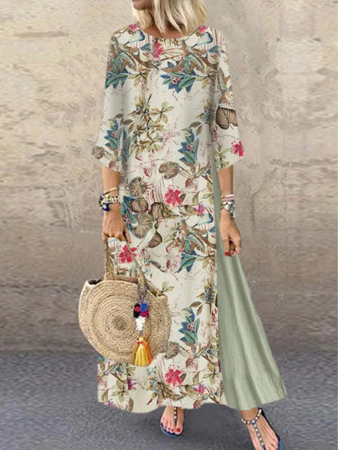 Cotton Linen Summer Dresses Vintage Dress for Women Long Dress Loose Fashion Casual Elegant Women Clothing Clothes Streetwear