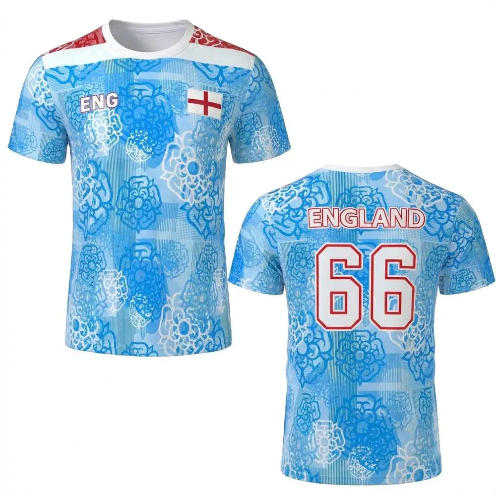 England Flag Football Jersey – Unisex 3D Print Breathable Tee