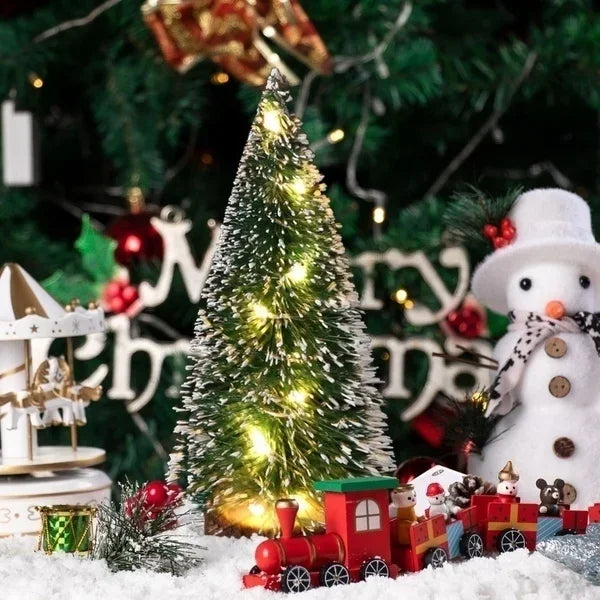 Mini LED Snow-Frosted Christmas Tree – 15–30cm