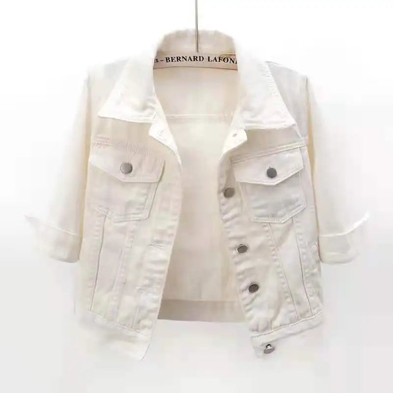 Denim Jacket Women – Three Quarter Sleeve