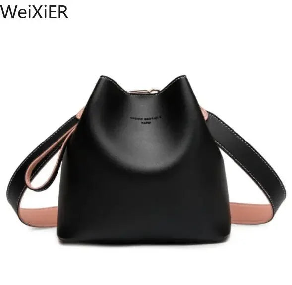 Fashionable Purses Bucket Bag Women PU Leather Shoulder Bags Brand Designer Ladies Crossbody Messenger Bags Totes Designer Bag