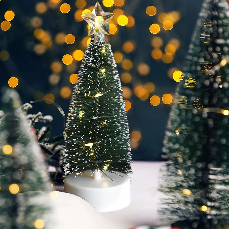 Mini LED Christmas Tree Decorations – Warm or Colourful Lights