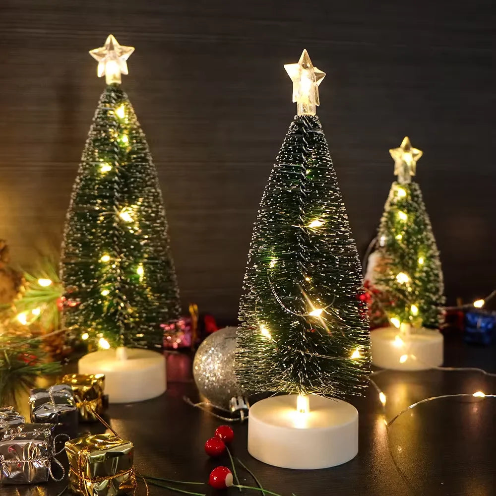 Mini LED Christmas Tree Decorations – Warm or Colourful Lights