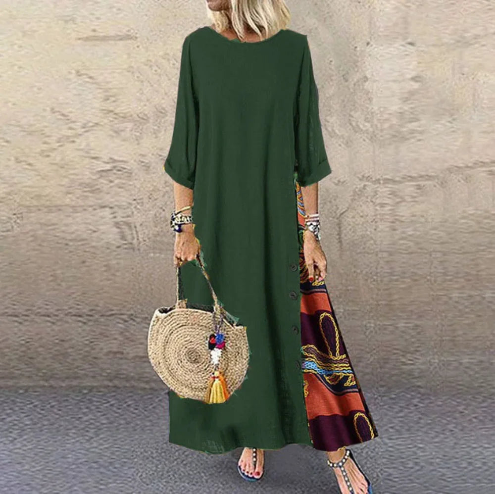 Cotton Linen Summer Dresses Vintage Dress for Women Long Dress Loose Fashion Casual Elegant Women Clothing Clothes Streetwear