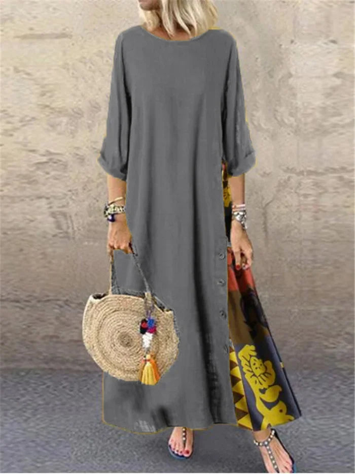 Cotton Linen Summer Dresses Vintage Dress for Women Long Dress Loose Fashion Casual Elegant Women Clothing Clothes Streetwear