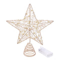 LED Christmas Tree Star Topper – Gold or Silver